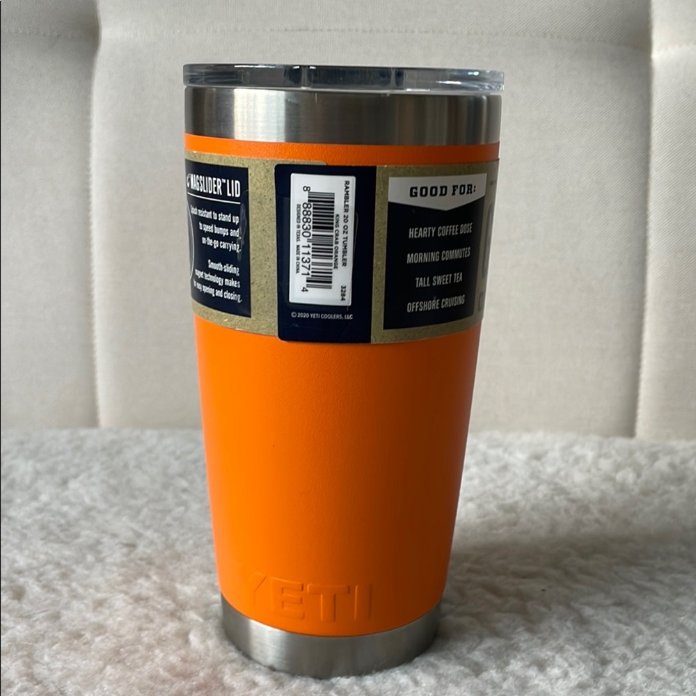 NWT YETI Rambler 20oz Tumbler - Orange - Picture 4 of 6